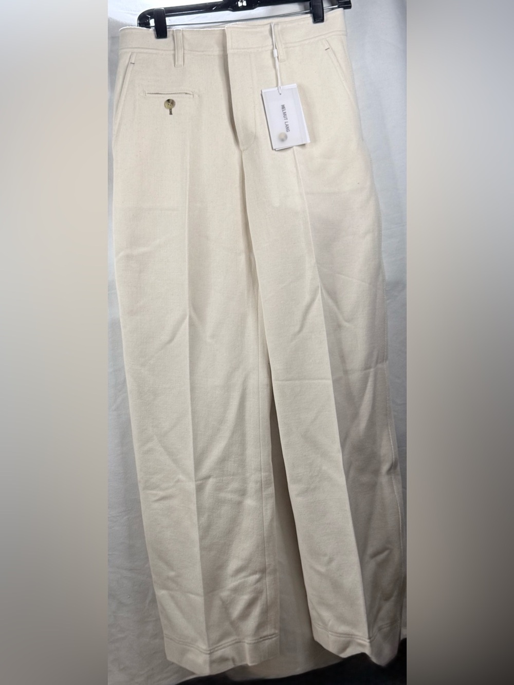 Helmut Lang Muslin Colored, Cotton Twill Sailor Trousers Women’s size 2